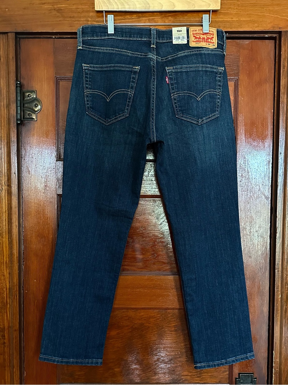New Levi's 511 Slim Fit Jeans "Haley's Comet" Dark Wash Sz W34 L29 Flex Stretch - Picture 2 of 10